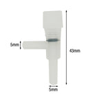 10/20pcs Aquarium Air Flow Control Valve Tap Fish Tank Air Water Flow Regulator Hose Connector Control Valve For 5mm Oxygen Tube