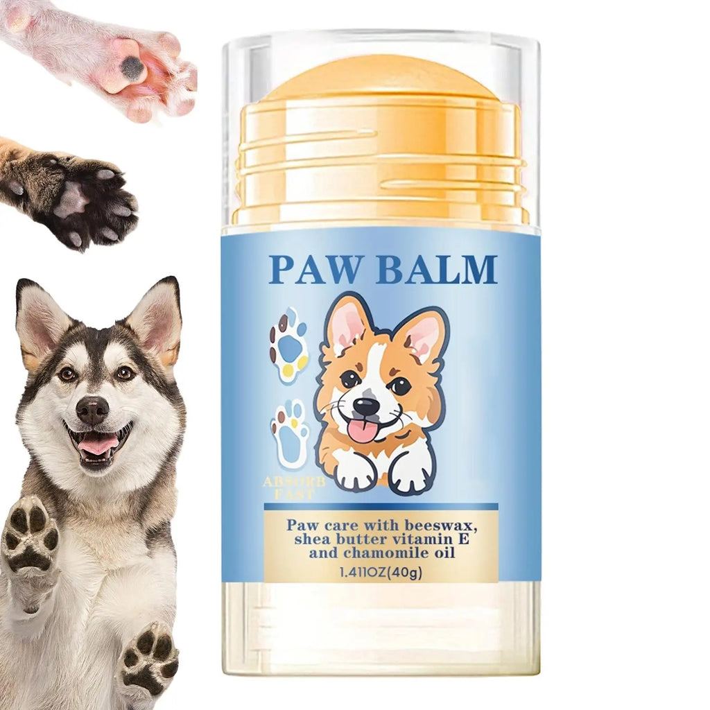Dog Paw Balm 40g Natural Soothing Moisturizer Cream Lick Safe Cat Foot Protector Dry Cracked Skin Care Winter Healer