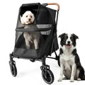 Premium Dog Stroller for Pets up to 55lbs Dog Stroller for Medium Dogs All-Terrain pet Stroller with Carbon Steel Frame and Bre