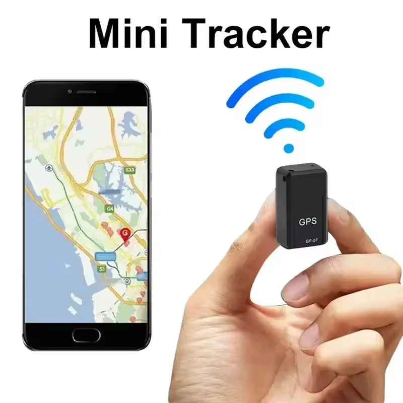 GF-07 Mini Magnetic GPS Tracker for Cars, Bikes, Bicycles, Pets & Kids - Real-Time Anti-Loss Positioner