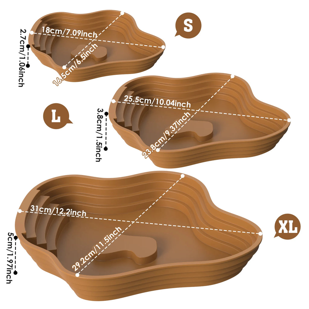 Turtle Bathing Basin, Frog Bathing Basin, Can Also Be Used as Food Bowl and Water Basin, Suitable for Reptiles and Amphibians