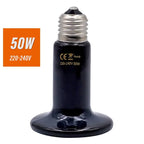 220V Pet Ceramic Heating Lamp Bulb Bird Heat Lamp Protective Cover Against Scalding No Light Emitting Heater for Reptile Poultry