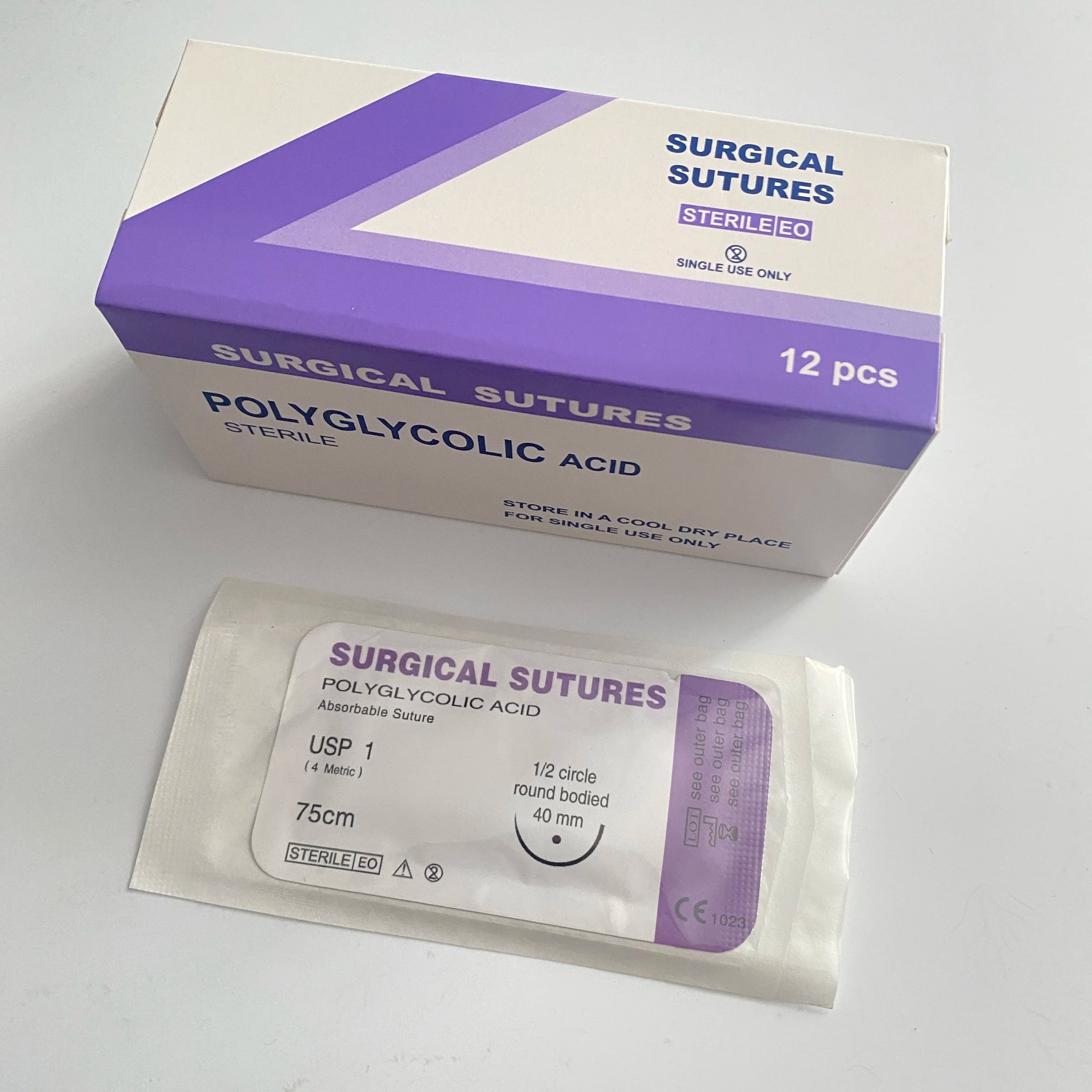 Absorbable PGA Suture Thread with Needle