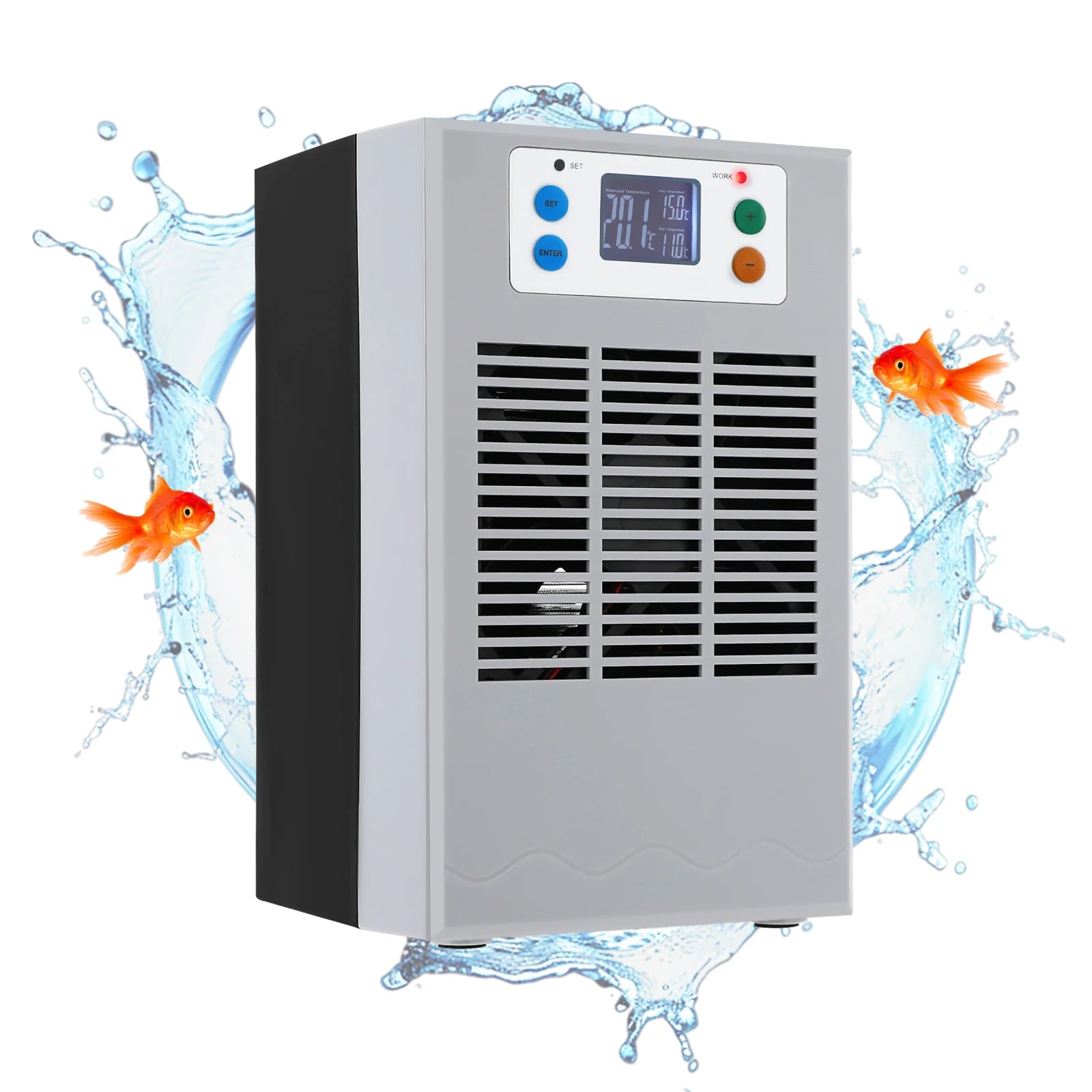 Aquarium Chiller & Heater Cooling Machine (100W, 30L Fish Tank, Dual Temperature Control)