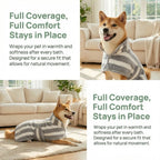 High Quality Water Absorption Dog Bathrobe Quick Drying Microfiber Pet Clothes Thickened Stripe Bath Towels Golden Retriever