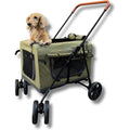 Pet Stroller oldable Travel Crate or Small and Medium Dog and Cat, Portable Pet Travel Carrier, Pet Jogger with Detach Carrier