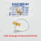 Screw-Type Butterfly Infusion Needles (50-Pack)