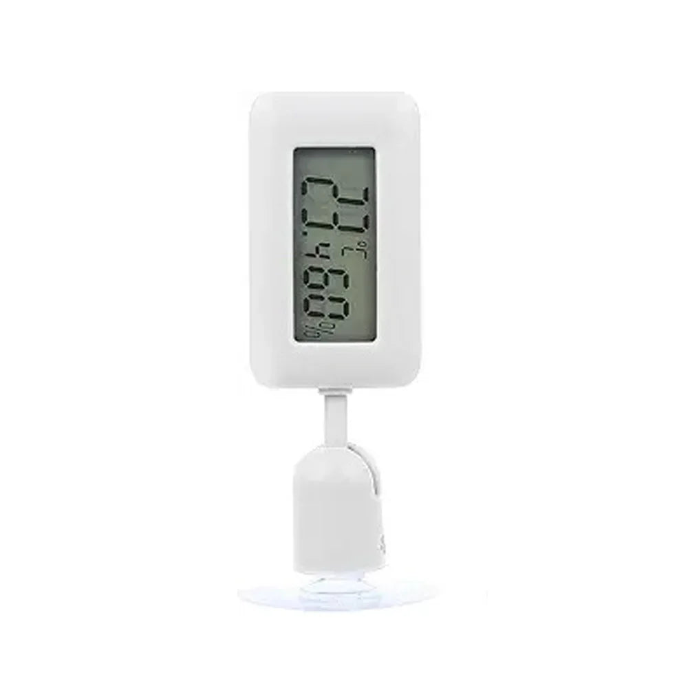 Mini Digital Reptile Thermometer 360 Degree Rotating Luminous Suction Cup Hygrometer For Lizards Snakes Spiders Accessories
