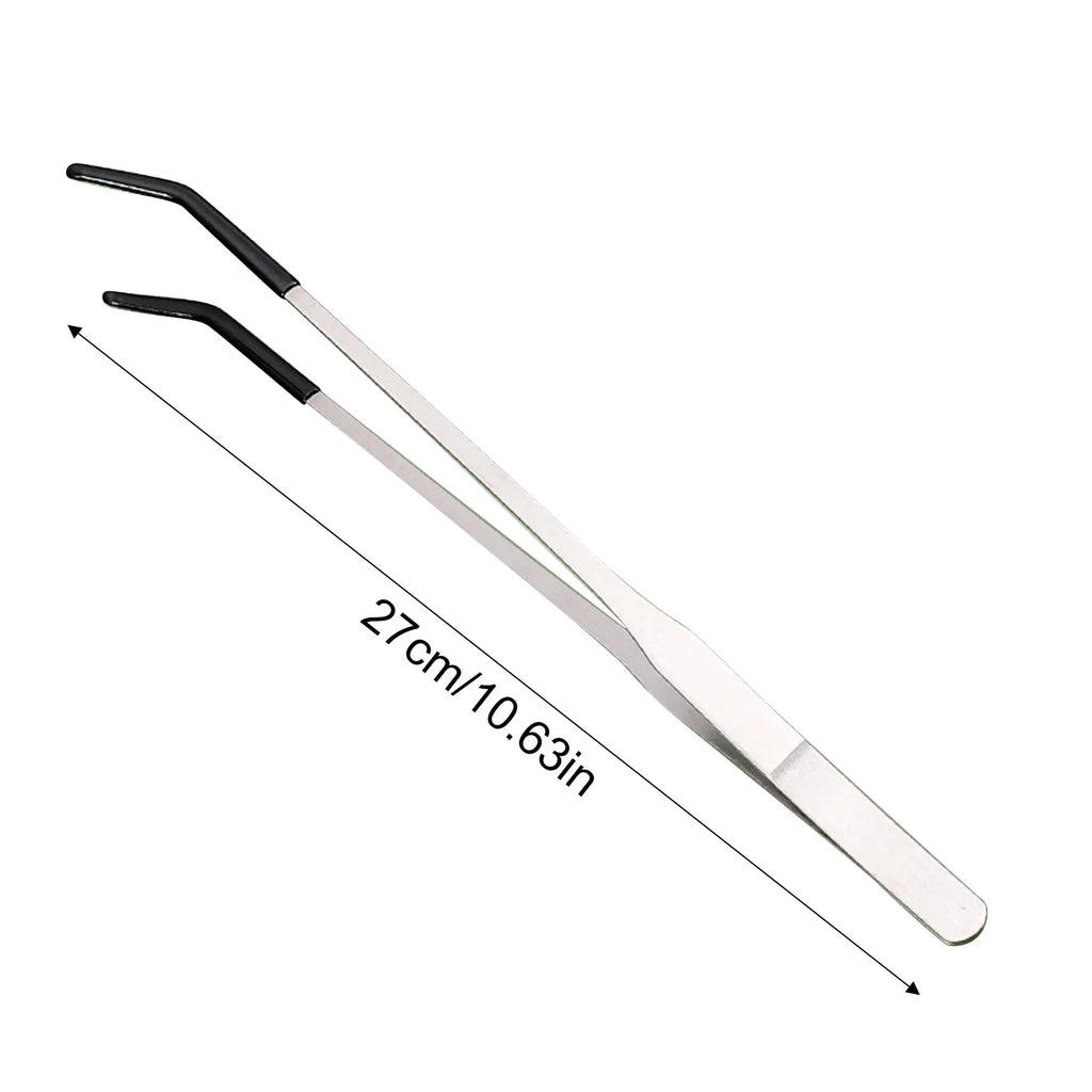 Stainless Steel Reptile Feeding Long Tongs Tweezers For Reptile, Lizards, Spider, Tarantula, Hedgehog, Snake, Aquarium