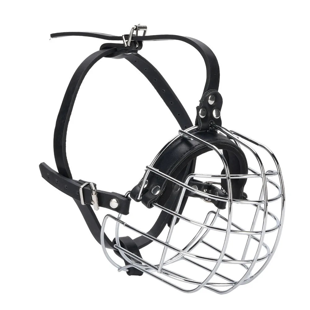 Metal Basket Dog Muzzle (Outdoor Walk, Anti-Bite, Easy Clean)