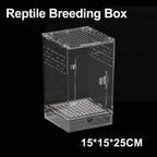 Acrylic Reptile Breeding Box Transparent Visable Arboreal Terrarium Habitat Insect Spider Lizard Scorpion Pet Feeding Cage