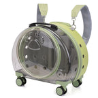 High Quality Travel Products Transparent Pet Dog Cat Backpack Carrier Bag With Wheels Pet Trolley