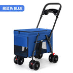 All-Terrain Pet Stroller for 2 Small Dogs/Catsfor Medium Dogs Up To 30 Lbs  Foldable Pet Pram with Storage Basket CupHolder Pets