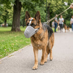 Air Mesh Dog Mouth Cover Soft Flexible Multi-size Dog Barking Stopper Adjustable Strap Lightweight Dog Anti Bite Guard