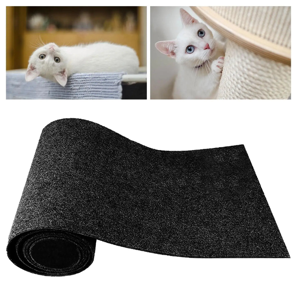 Trimmable Cat Scratch Mat for Cat Tree & Wall Furniture — Sturdy Sisal Shelf & Step Replacement