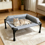 Raised Cooling Pet Cot for Small Dogs (Washable)