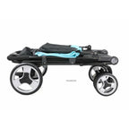 Modern Portable 55kg Large Dog Pet Stroller Cats Dogs Cart 4-wheel Foldable Large Capacity Stroller Outdoor Travel Trolley a