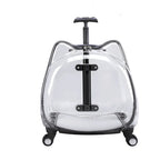 Pet Trolley Case, Fully Transparent Cat Case, Breathable Space Cabin Cat Bag, Outdoor Bag, Portable Small Dog Bag
