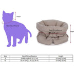 Waterproof Adjustable Cat Recovery Cone Collar — Warm Breathable Anti-Bite Elizabethan Pet Wound Protector