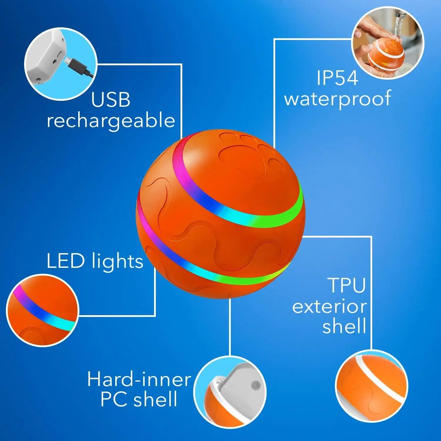 Interactive Smart Pet Ball