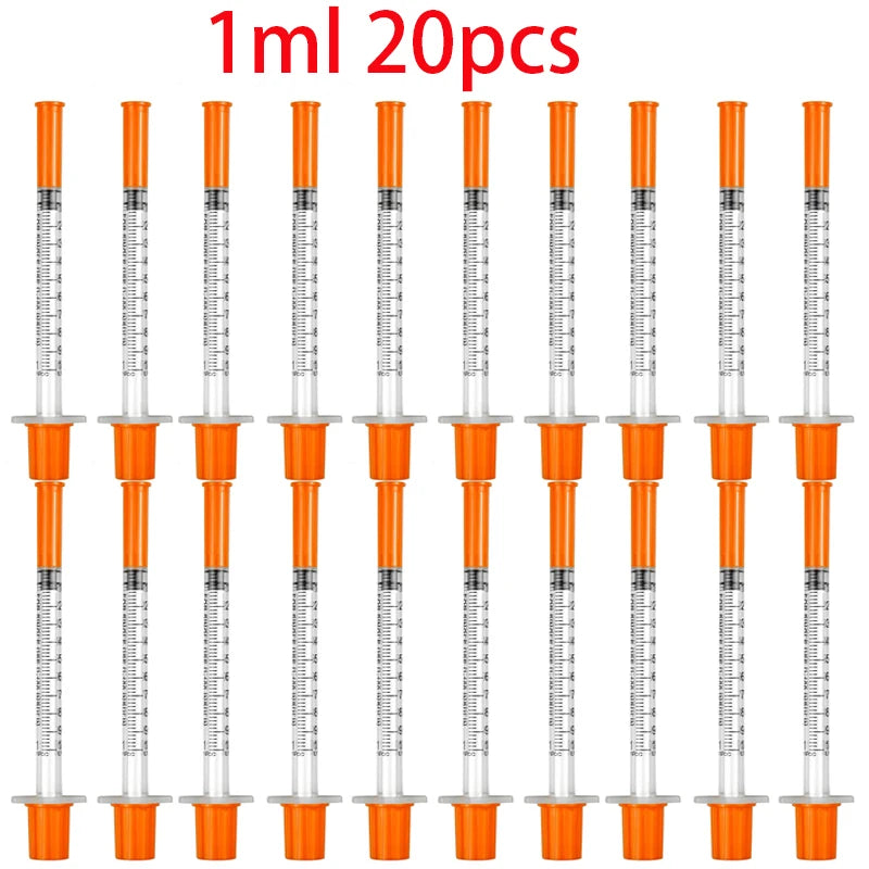Disposable Veterinary Syringes with Needle (20-Pack)