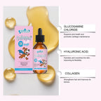 3pcs Liquid Collagen Supplement Drops For Dog Hip Joint Support Skin Coat Health Itch Relief In One Daily Supplement 60ml