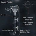 Acrylic Telescopic Aquarium Fish Feeder Tube (Transparent, Adjustable Length, Feeding Ring)