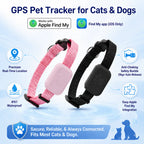 Apple Find Compatible Waterproof GPS Collar Tracker - Real-Time Tracking Anti-Loss Global Locator for Dogs & Cats