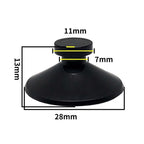 Aquarium Suction Cup Holders (10-Pack, Black, Air Pump & Water Pump Clips for Glass)
