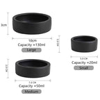 HOT! Reptile Food Bowl Anti-Escape Ceramic Feeder Dish Black White Reptile Water Bowl For Hermit Crab Gecko Chameleon Corn Snake
