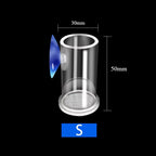 Acrylic Aquarium Fish Feeding Ring (Anti-Drift, Transparent, Floating Food Station)