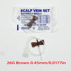 Screw-Type Butterfly Infusion Needles (50-Pack)