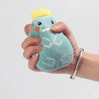 Cartoon Animal Plush Cat Chew Toy — Bite-Resistant Self-Play Tooth Grinding Relief