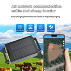 4G Solar GPS Livestock Tracker for Cattle, Horses & Sheep - IP67 Waterproof Real-Time Farm Tracking Device