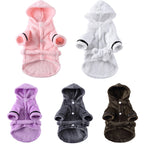 Pet Dog Towel Pajama with Hood Thickened Luxury Dog Bathrobe Quick Drying and Super Absorbent Dog Towel Puppy Shower Gown