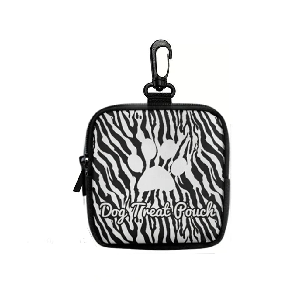 Mini Size Dog Treat Pouch Lightweight Portable Pet Training Pouch With Hook Zipper Closure Pet Snack Pouch