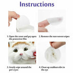 130Pcs Pet Eye Wipes Cats And Dogs Tearmark Wet Wipes Cats And Dogs Universal No Irritation Cleaning Products