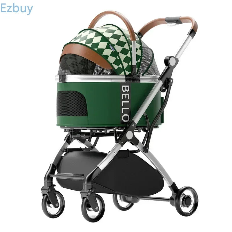 Pet strollers Aluminum tube trolley pet bag separate cat dog car car travel tourist car foldable stroller dog puppy stroller