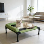 Raised Cooling Pet Cot for Small Dogs (Washable)
