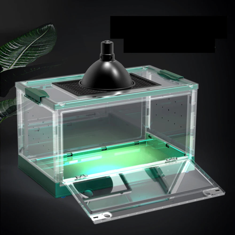 Foldable and Stackable Small Animal Terrarium, Suitable for Reptiles, Lizards, Geckos, Turtles, Hamsters, Chinchillas