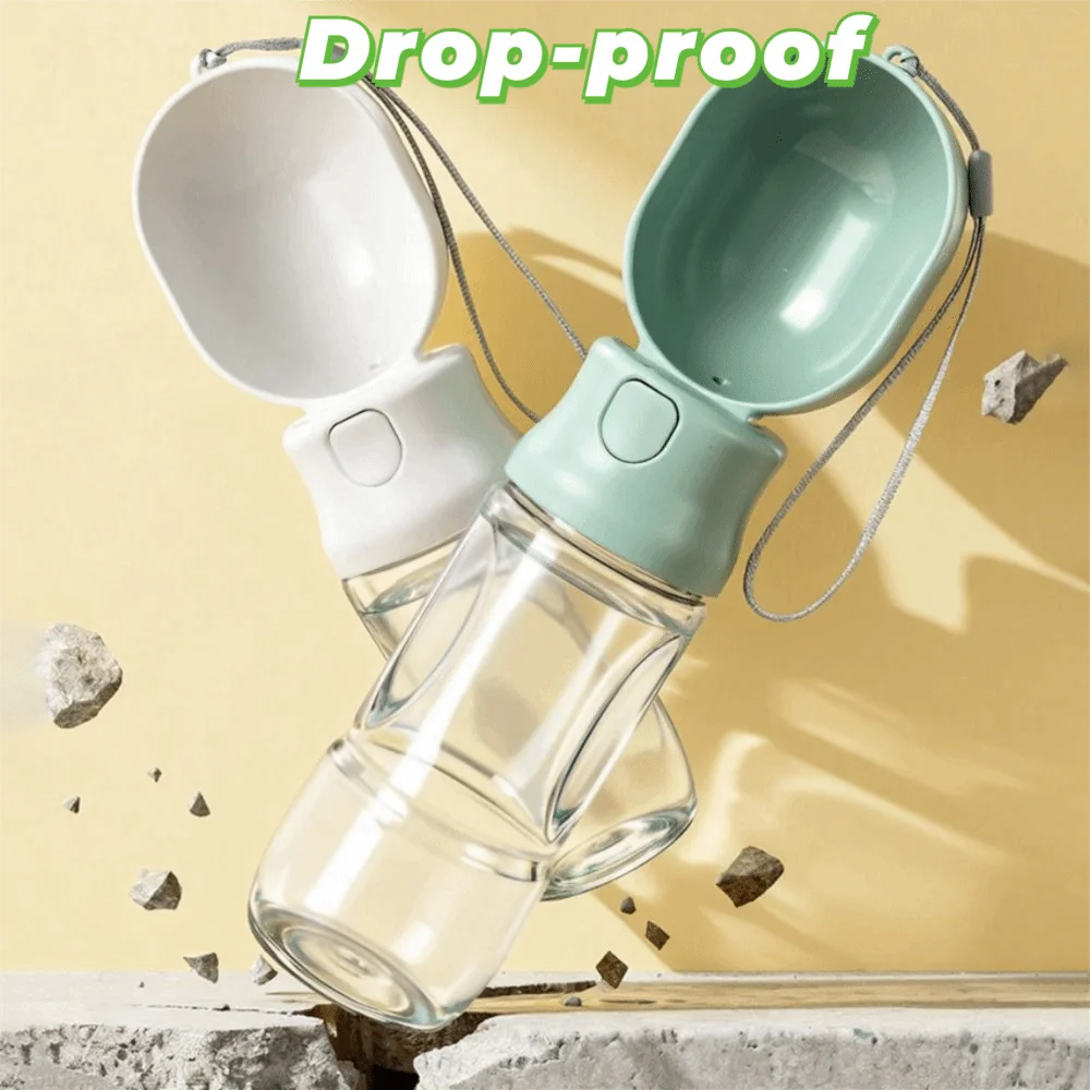 Leak-proof Outdoor Dog Water Bottle Sealed with Filter Dog Water Dispenser Detachable Press Design Dog Water Food Cup Puppy