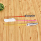 Faux Rabbit Fur Pompom Cat Teaser Stick — Interactive Plush Training & Play Wand for Cats