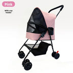 Foldable Lightweight Pet Stroller Outdoor Travel Cats Dogs Small Dogs Pet Trolley Stroller for Dog Pet Stoller Dog Trolley