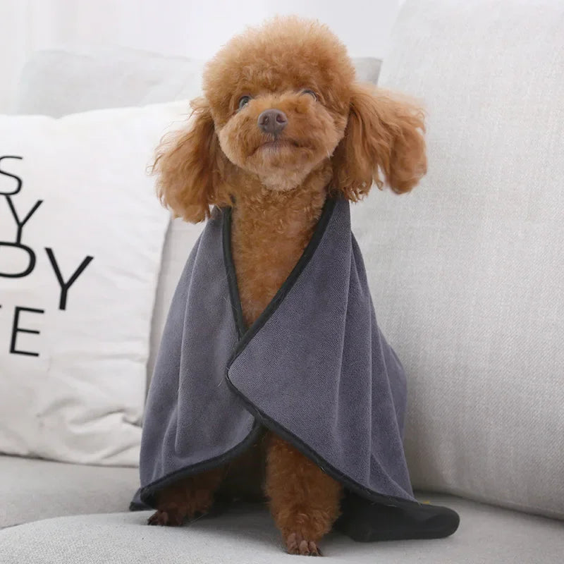 Microfiber Dogs Bath Towel Absorbent Towels Cats Fashion Bath Towel Nano Fiber Bath Towels Cats Quick Drying Towel Pet Supplies