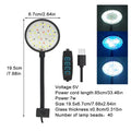 USB LED Aquarium Clip Lamp (5V, 5W/7W, Fish Tank Lighting, Flexible Neck)