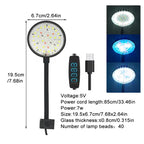 USB LED Aquarium Clip Lamp (5V, 5W/7W, Fish Tank Lighting, Flexible Neck)