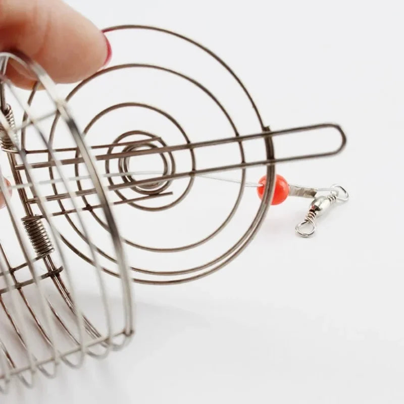 Stainless Steel Shrimp Feeding Dish Bowl (Metal Bait Cage, Fish Tank Food Container)
