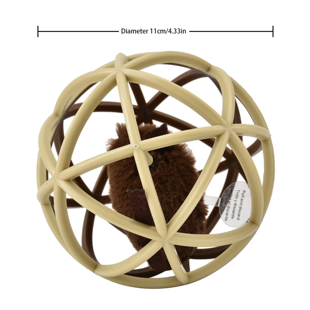 Sisal Ball Prisoner Mouse Puzzle Cat Toy — Funny Molar & Claw Grinding Play Ball