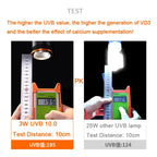 Professional 3W Reptile Lamp UVA UVB5.0 UVB10.0 Lmap LED Bulb Turtle Tortoise Lizard Basking Sunlight UVB Bulb Lighting