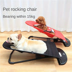 Elevated Folding Pet Rocking Chair for Sunbathing (Under 30lbs)